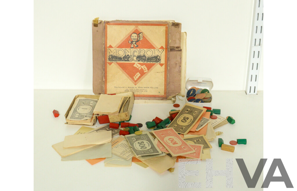 Vintage Monopoly Board Game