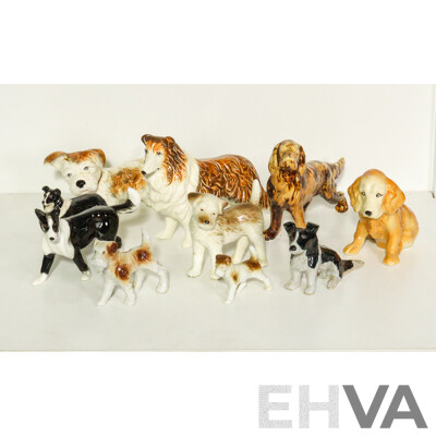 Collection of Porcelain Dogs