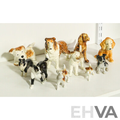 Collection of Porcelain Dogs