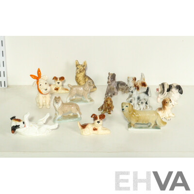 Collection of Small Porcelain Dogs