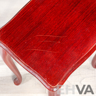 Nest of Three Queen Anne Style Side Tables