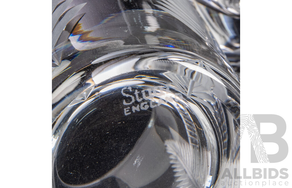 Large Collection of Vintage Stewart Crystal Glasswear