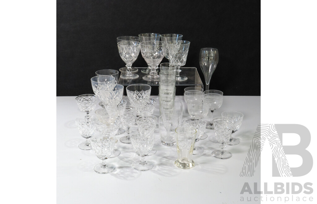 Large Collection of Glass Cups