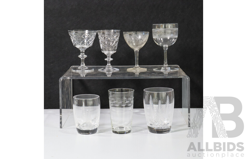 Large Collection of Glass Cups