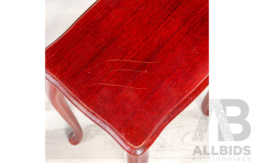 Nest of Three Queen Anne Style Side Tables