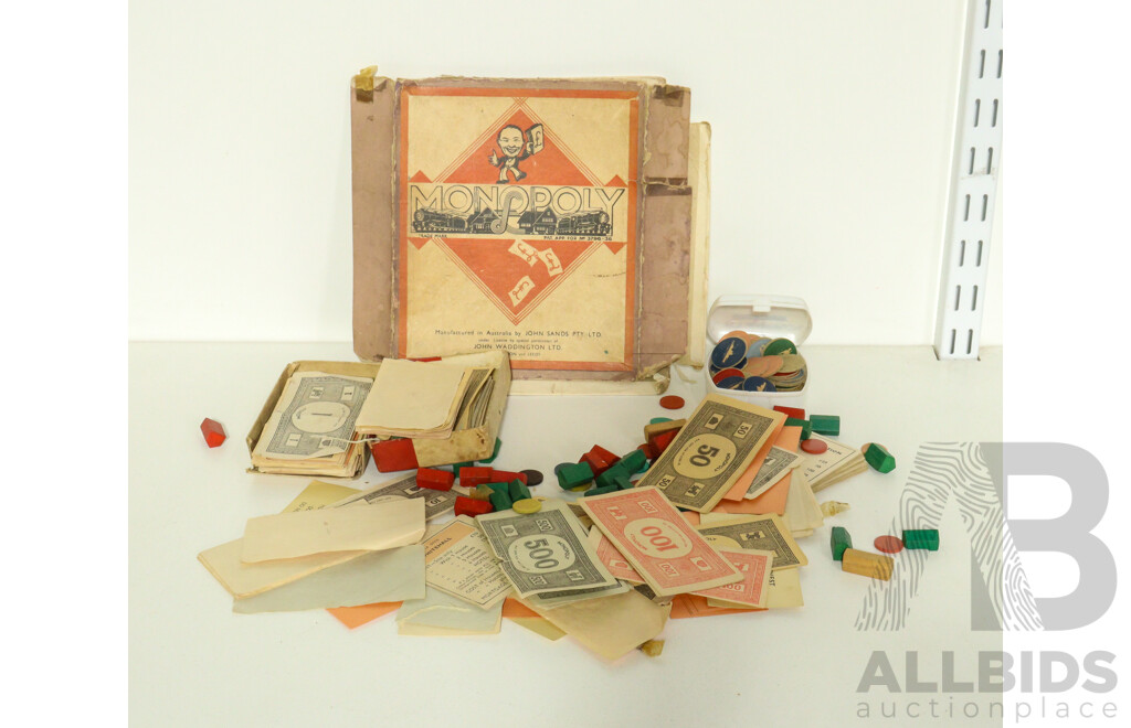 Vintage Monopoly Board Game