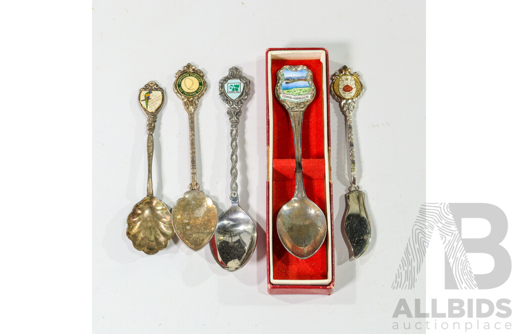 Collection of Silver Dining Ware Including Spoons, Salt and Pepper Shakers, Salt Cellar and More