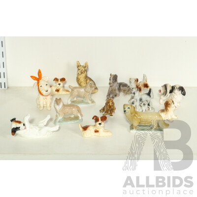 Collection of Small Porcelain Dogs