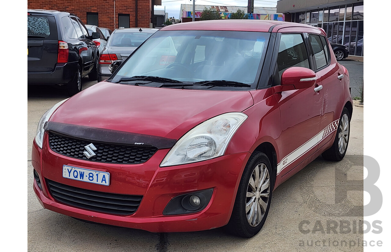 12/2012 Suzuki Swift GL FZ 5d Hatchback Red 1.4L