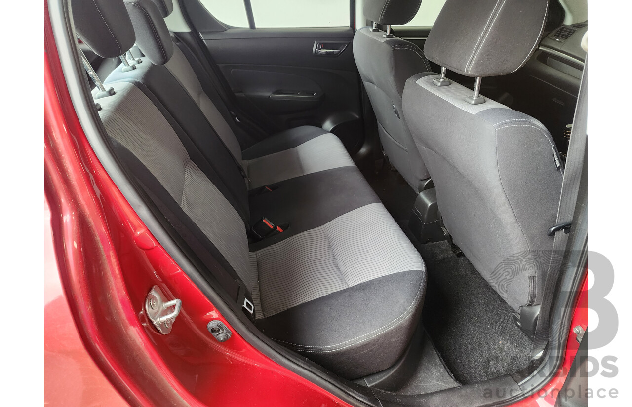 12/2012 Suzuki Swift GL FZ 5d Hatchback Red 1.4L