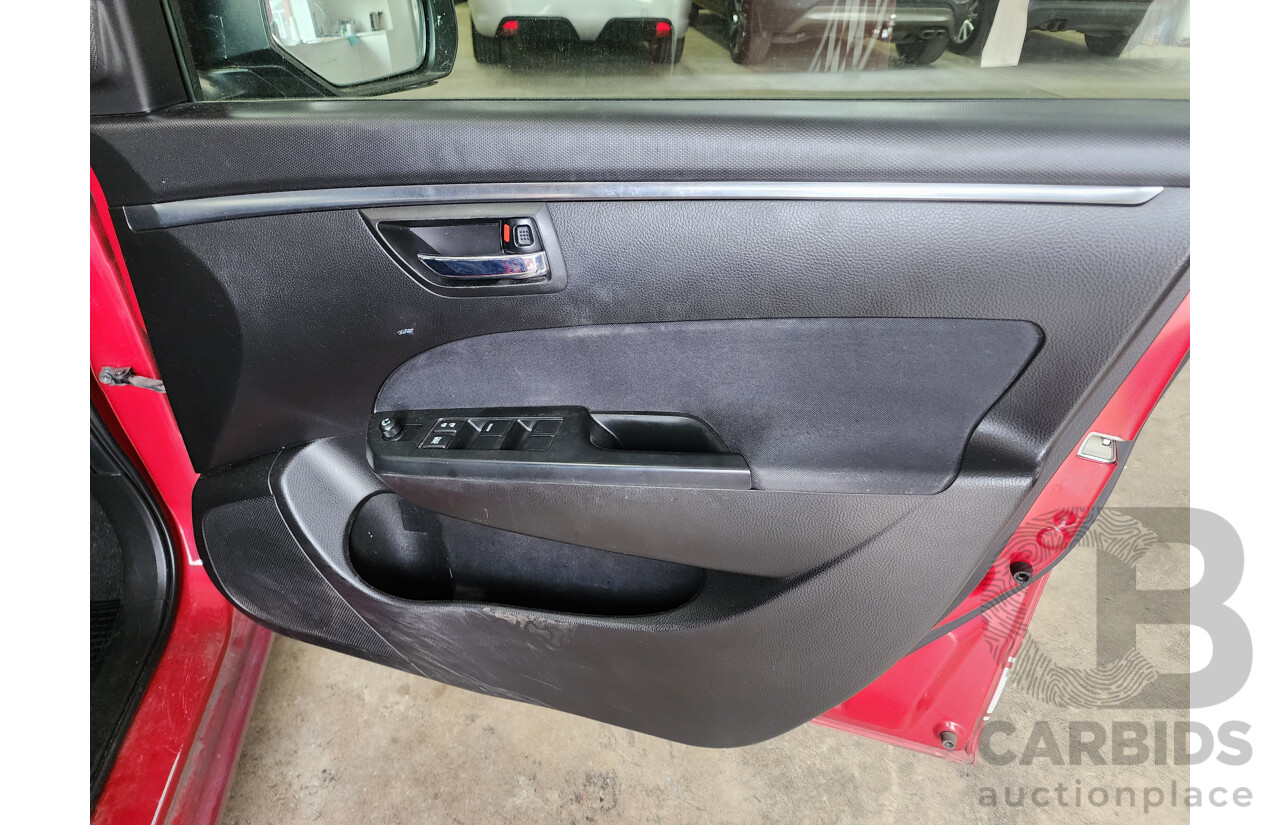 12/2012 Suzuki Swift GL FZ 5d Hatchback Red 1.4L