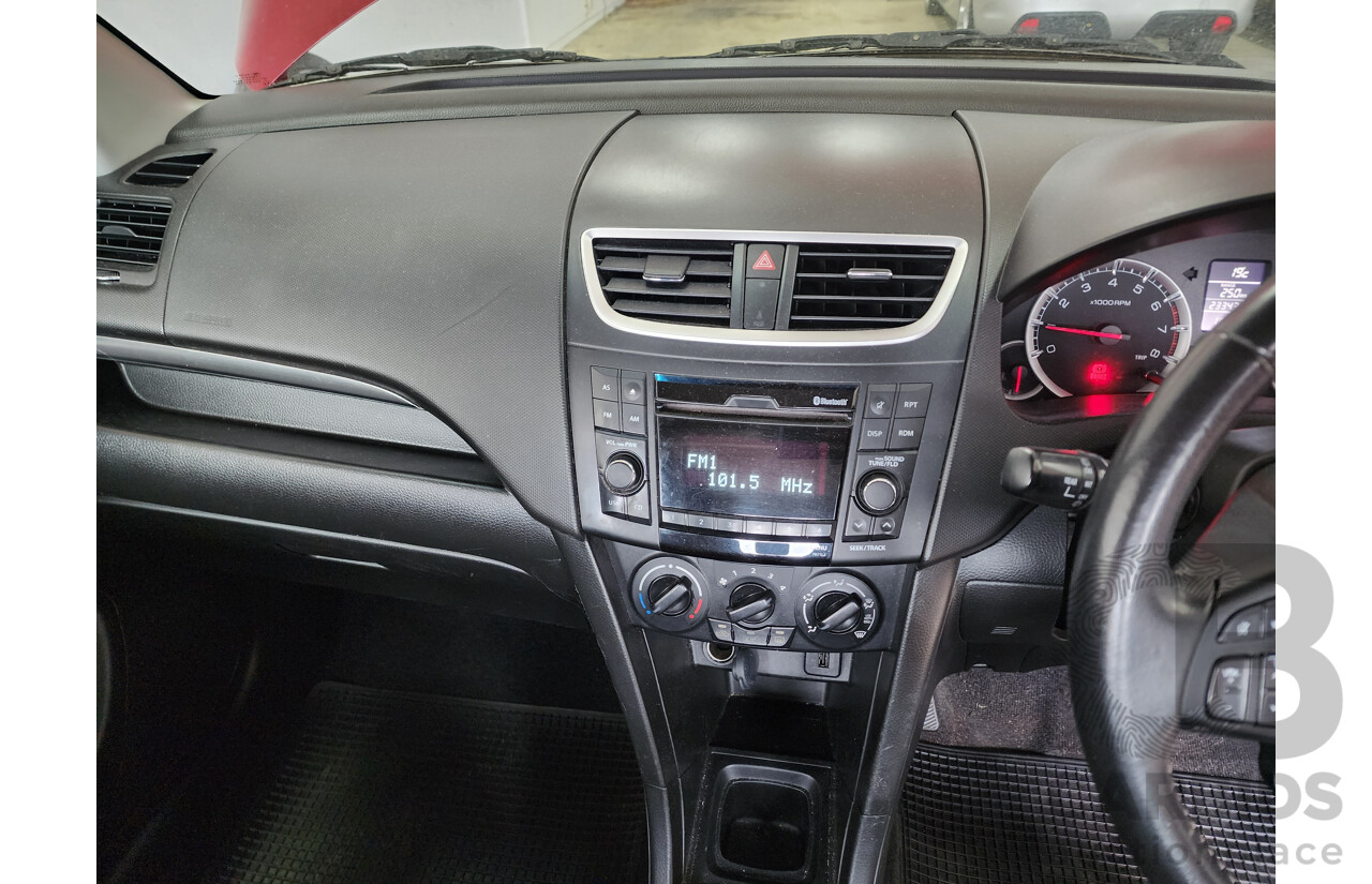 12/2012 Suzuki Swift GL FZ 5d Hatchback Red 1.4L