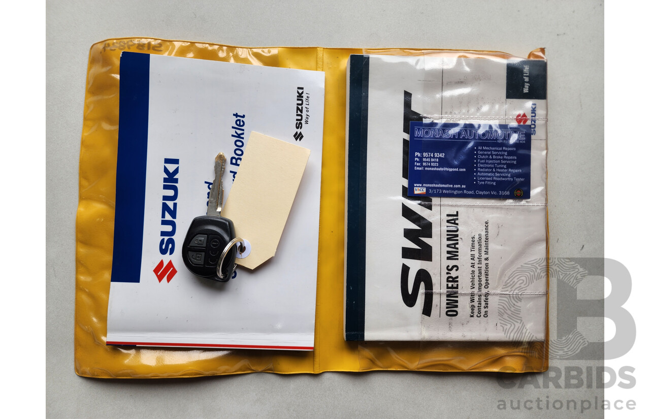 12/2012 Suzuki Swift GL FZ 5d Hatchback Red 1.4L