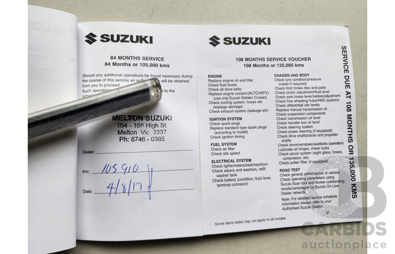 12/2012 Suzuki Swift GL FZ 5d Hatchback Red 1.4L