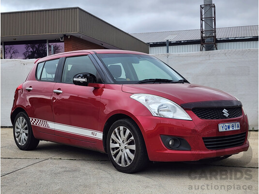 12/2012 Suzuki Swift GL FZ 5d Hatchback Red 1.4L
