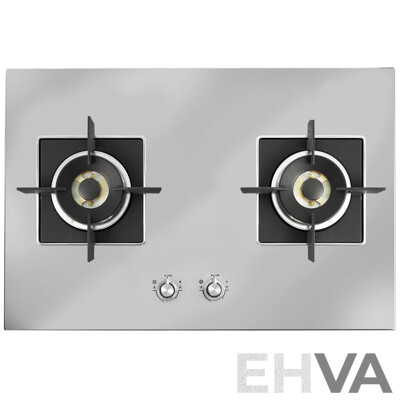 ILVE (ILAS762X), 76cm Natural Gas 2 Burner Cooktop - RRP $1584.00