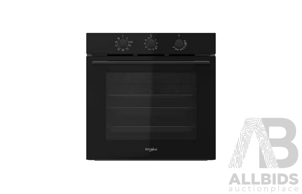 Whirlpool (W4OMK38HU0BA) 60cm Hydrolytic Multi-Function Oven in Black - RRP $849.00