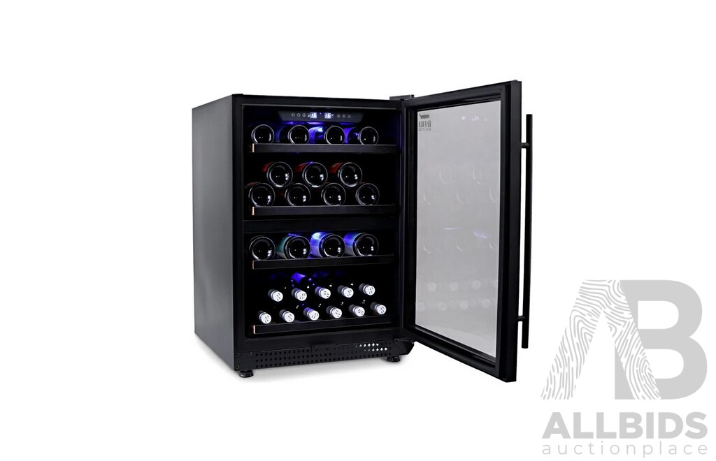 Husky Riserva (HUSWS54DMBZY), 154L Dual Zone Wine Fridge - Matt Black - RRP $1899.00