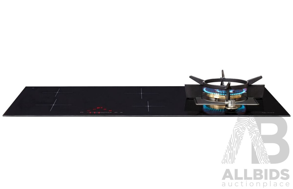 ILVE (ILBV941), 90cm Hybrid Induction Cook-top with Natural Gas Wok - RRP $2464.00