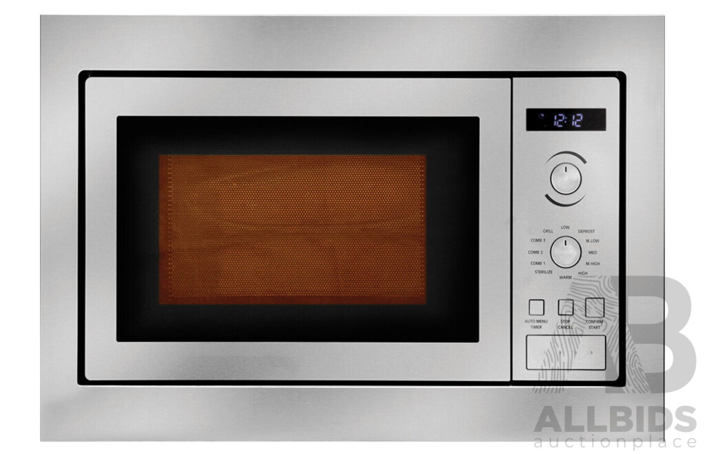 ILVE (IV602BIM), 25L Built-In 800W Microwave Oven with Grill and Trim Kit- RRP $860.00