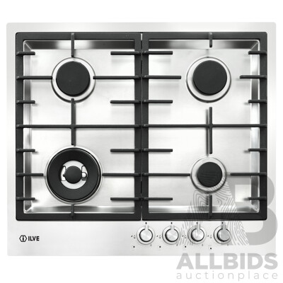 ILVE (ILFM60CKX), 60cm Natural Gas Cook-top - RRP $1222.00