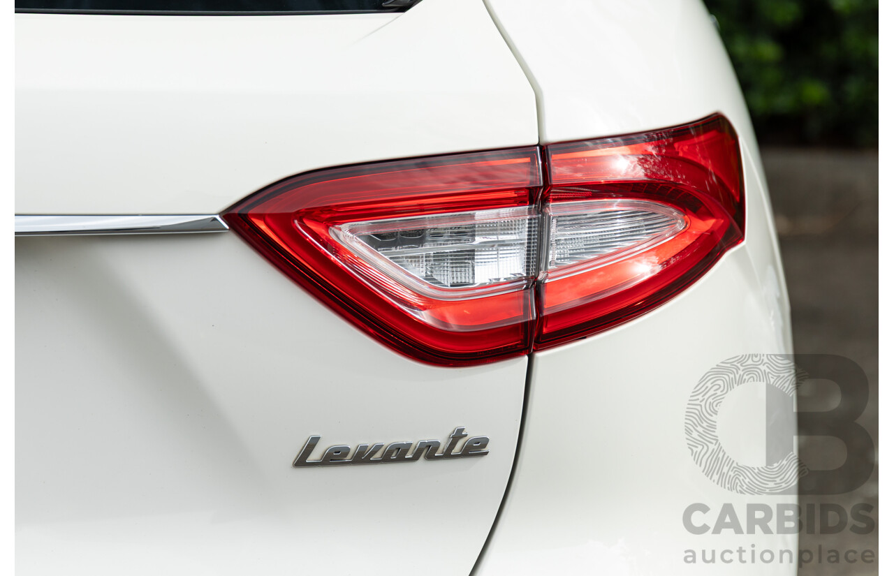 07/2018 Maserati Levante S Granlusso (AWD) M161 MY18 4d Wagon Bianco Neve Twin Turbo V6 3.0L