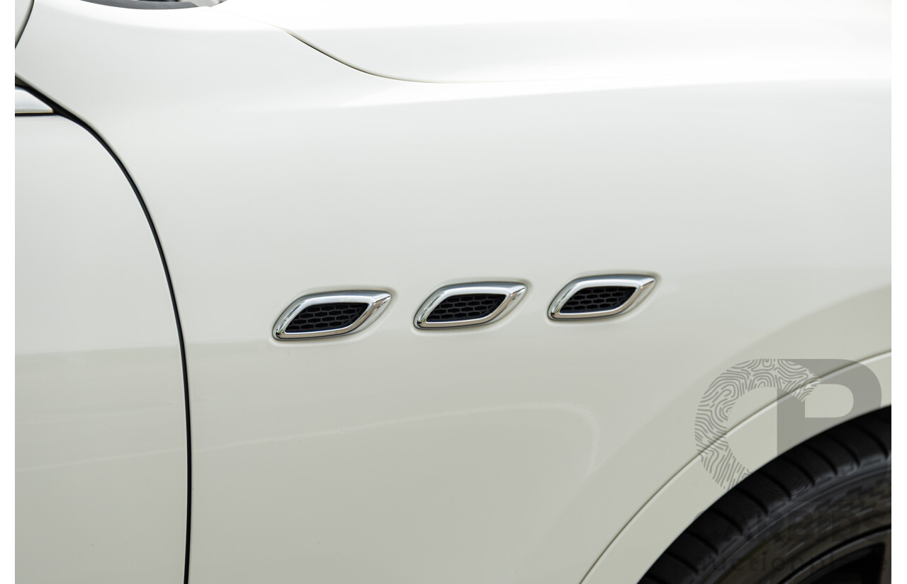 07/2018 Maserati Levante S Granlusso (AWD) M161 MY18 4d Wagon Bianco Neve Twin Turbo V6 3.0L