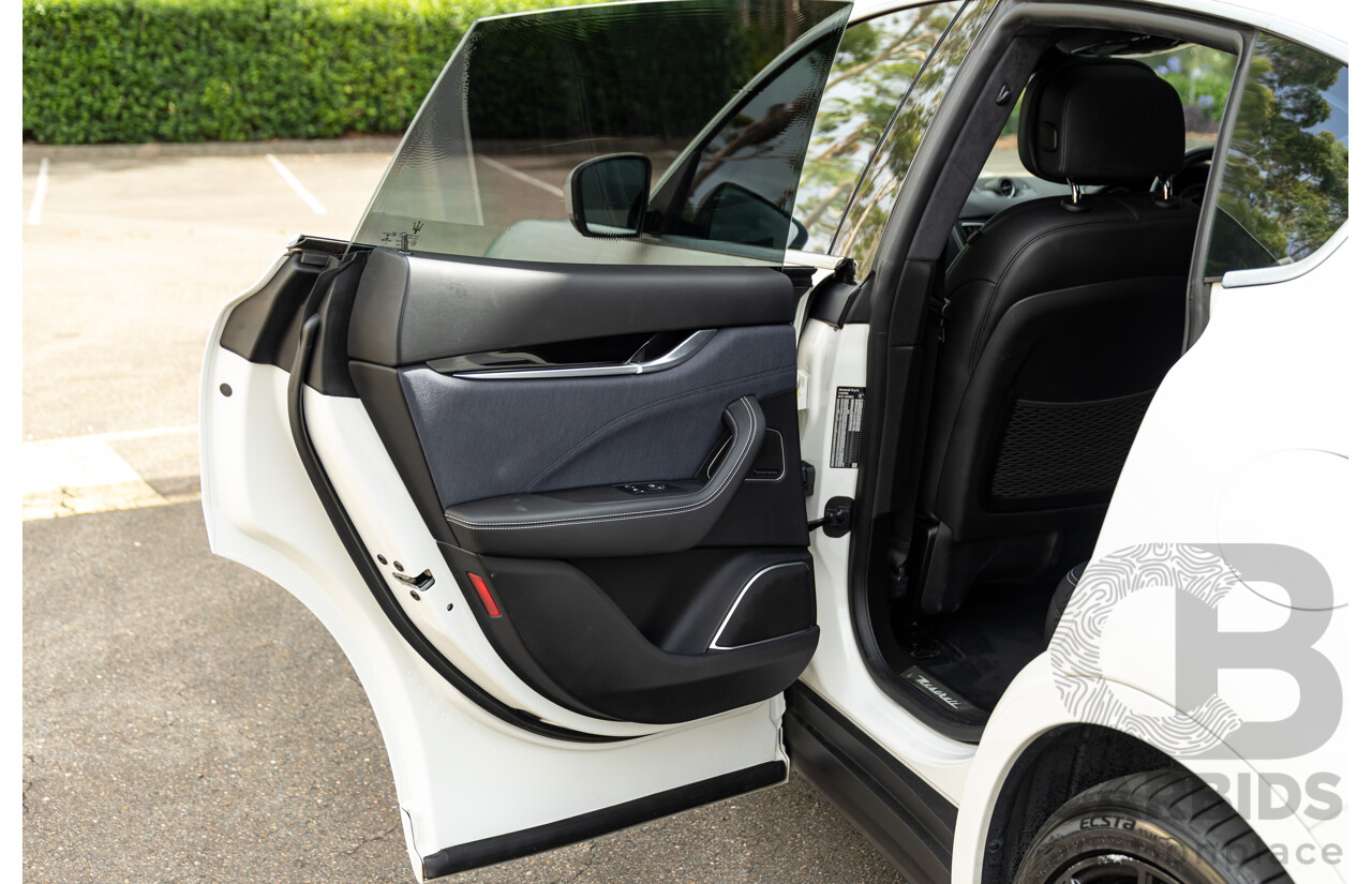 07/2018 Maserati Levante S Granlusso (AWD) M161 MY18 4d Wagon Bianco Neve Twin Turbo V6 3.0L