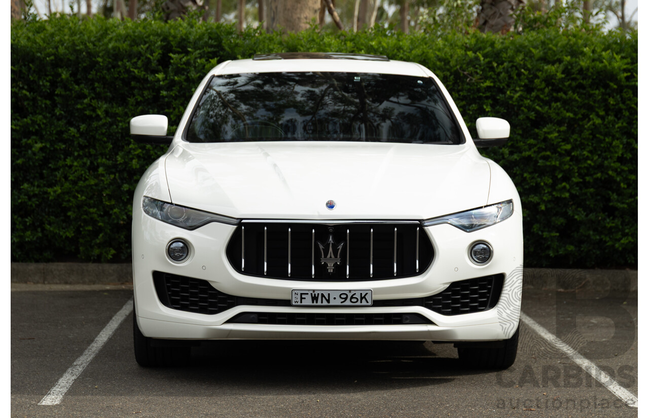 07/2018 Maserati Levante S Granlusso (AWD) M161 MY18 4d Wagon Bianco Neve Twin Turbo V6 3.0L
