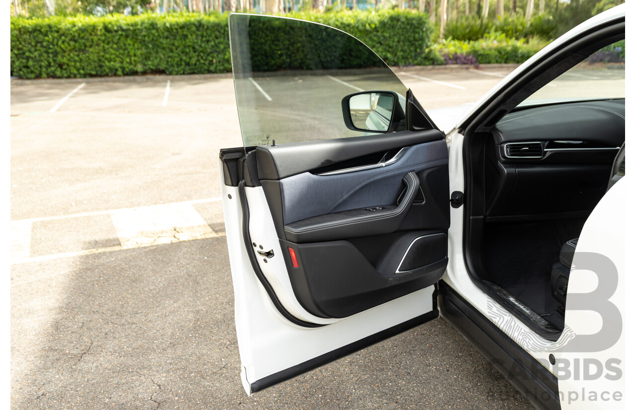 07/2018 Maserati Levante S Granlusso (AWD) M161 MY18 4d Wagon Bianco Neve Twin Turbo V6 3.0L