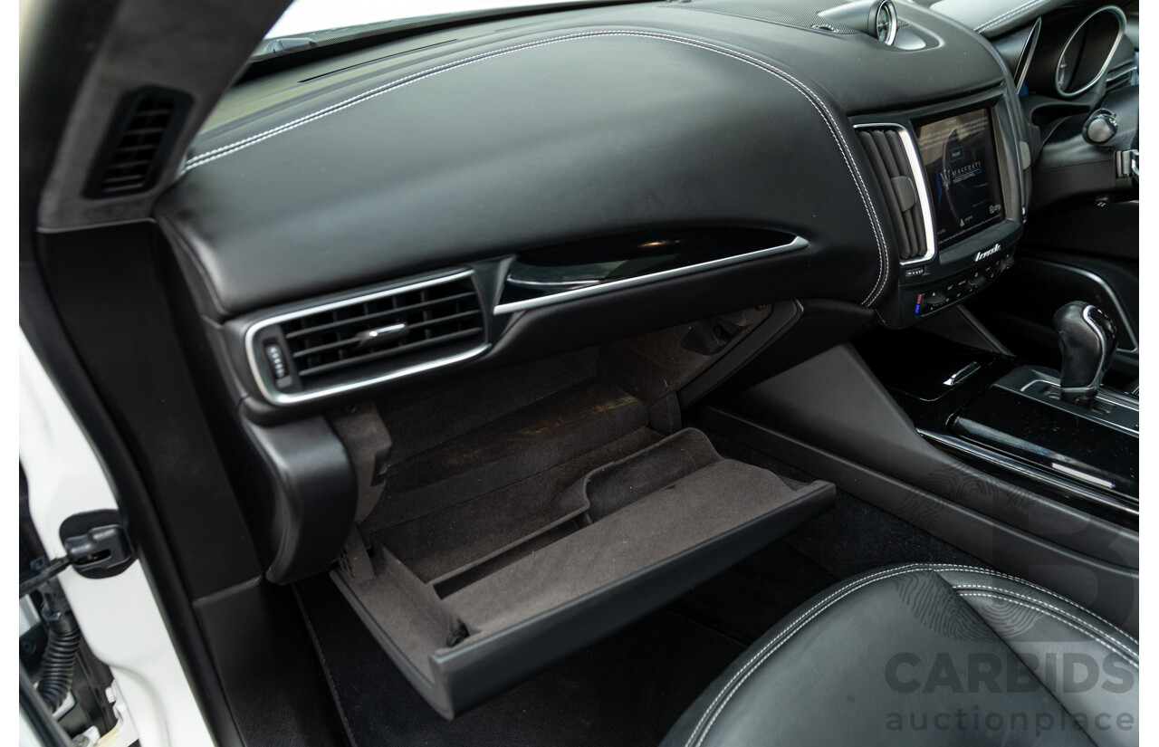 07/2018 Maserati Levante S Granlusso (AWD) M161 MY18 4d Wagon Bianco Neve Twin Turbo V6 3.0L