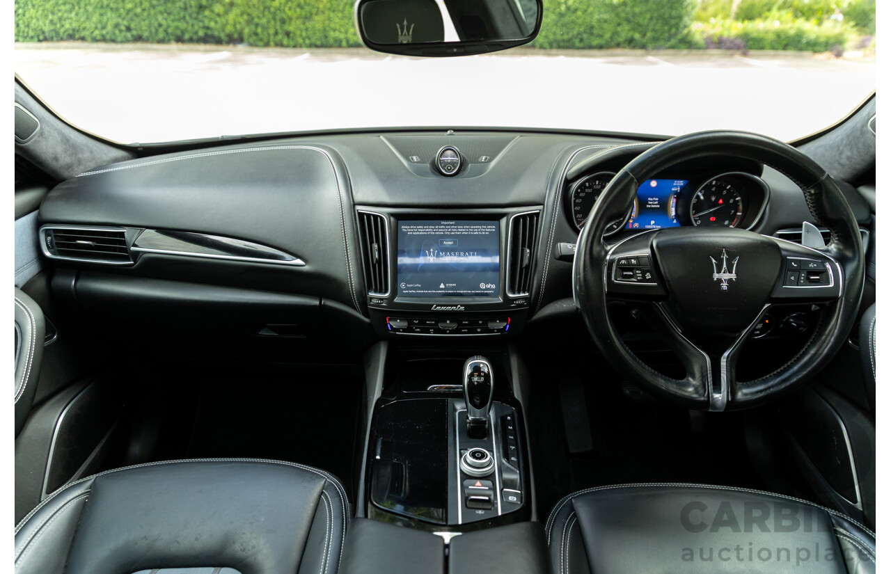 07/2018 Maserati Levante S Granlusso (AWD) M161 MY18 4d Wagon Bianco Neve Twin Turbo V6 3.0L