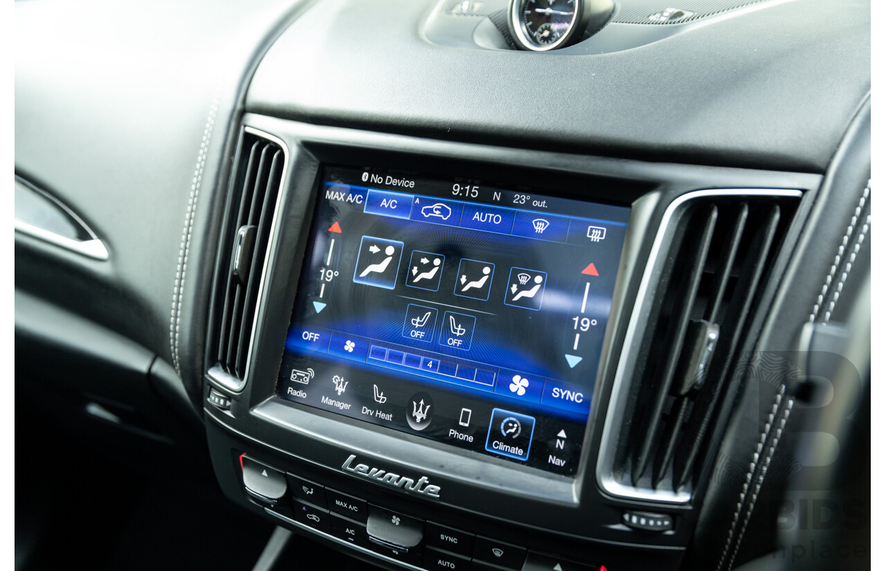 07/2018 Maserati Levante S Granlusso (AWD) M161 MY18 4d Wagon Bianco Neve Twin Turbo V6 3.0L