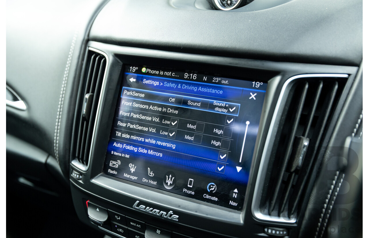 07/2018 Maserati Levante S Granlusso (AWD) M161 MY18 4d Wagon Bianco Neve Twin Turbo V6 3.0L