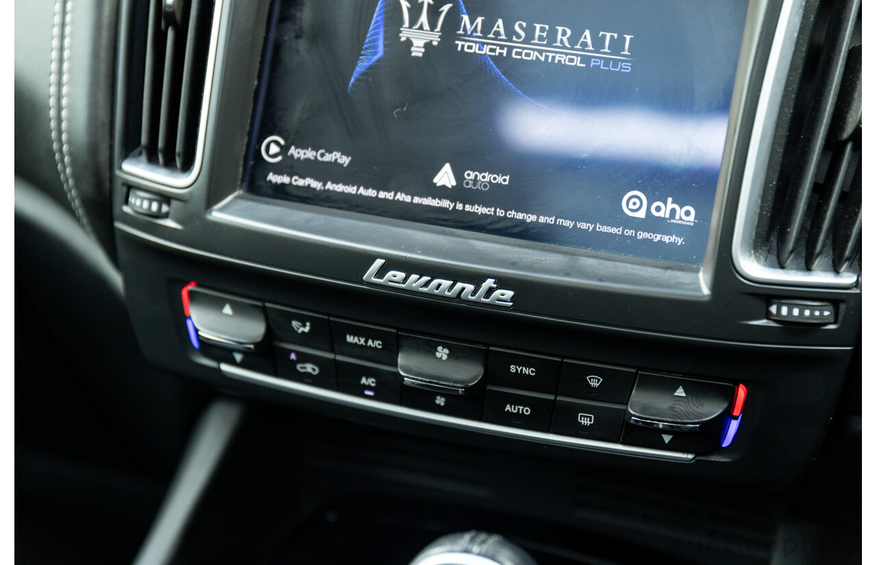 07/2018 Maserati Levante S Granlusso (AWD) M161 MY18 4d Wagon Bianco Neve Twin Turbo V6 3.0L