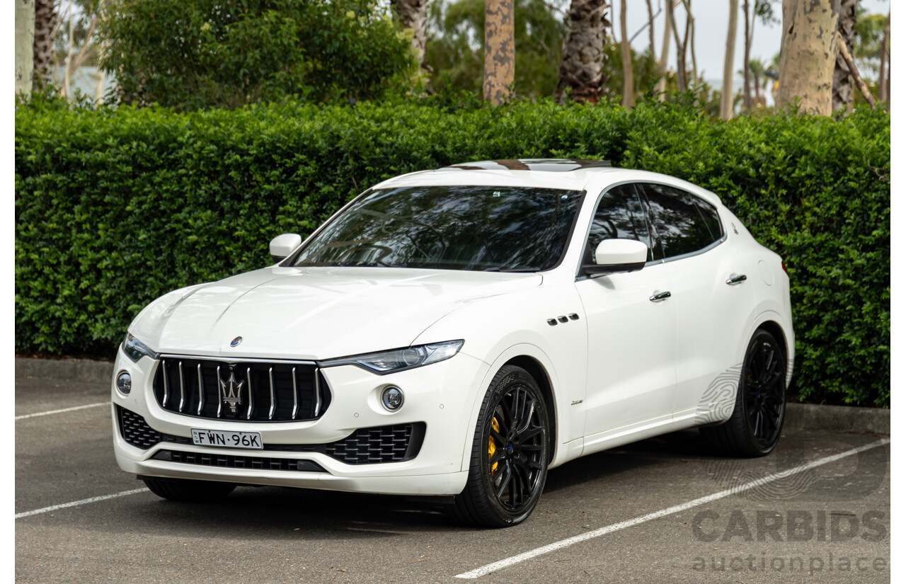 07/2018 Maserati Levante S Granlusso (AWD) M161 MY18 4d Wagon Bianco Neve Twin Turbo V6 3.0L