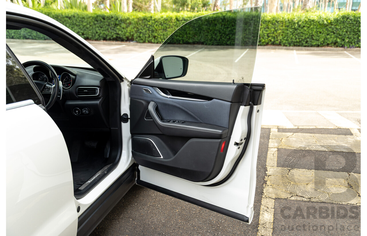 07/2018 Maserati Levante S Granlusso (AWD) M161 MY18 4d Wagon Bianco Neve Twin Turbo V6 3.0L