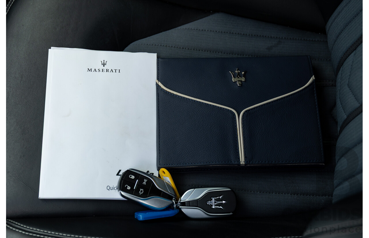 07/2018 Maserati Levante S Granlusso (AWD) M161 MY18 4d Wagon Bianco Neve Twin Turbo V6 3.0L