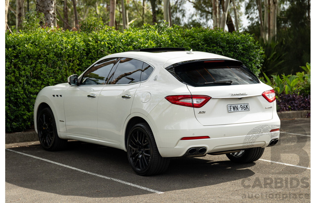 07/2018 Maserati Levante S Granlusso (AWD) M161 MY18 4d Wagon Bianco Neve Twin Turbo V6 3.0L