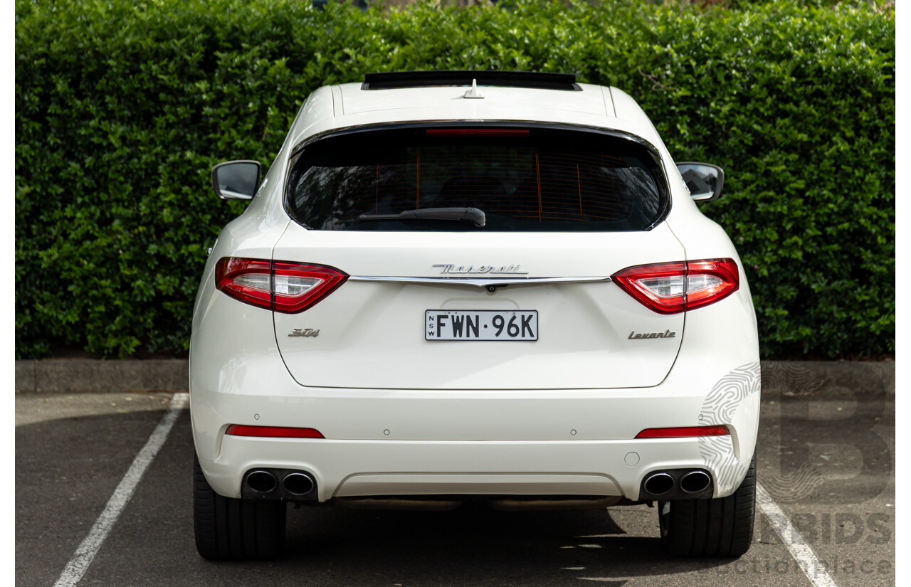 07/2018 Maserati Levante S Granlusso (AWD) M161 MY18 4d Wagon Bianco Neve Twin Turbo V6 3.0L