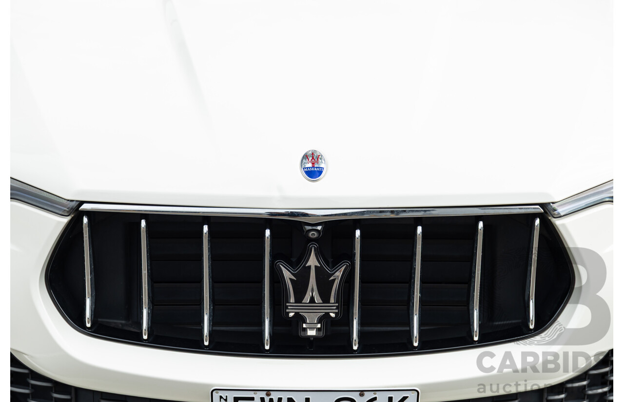 07/2018 Maserati Levante S Granlusso (AWD) M161 MY18 4d Wagon Bianco Neve Twin Turbo V6 3.0L