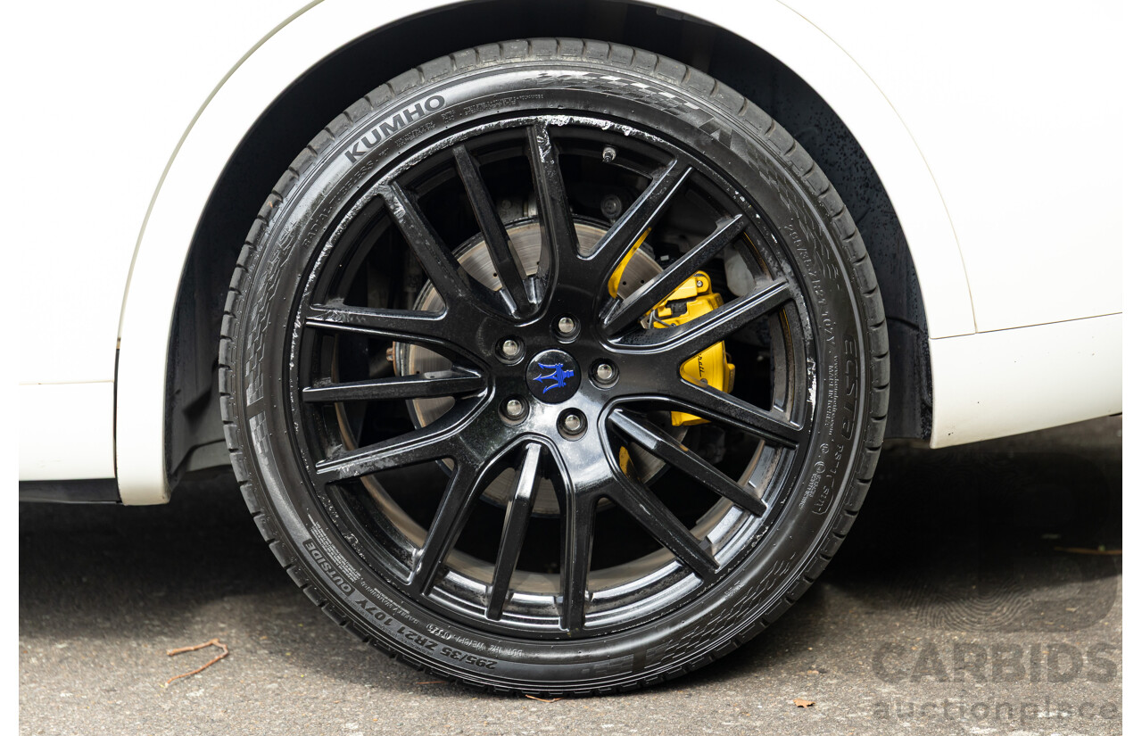 07/2018 Maserati Levante S Granlusso (AWD) M161 MY18 4d Wagon Bianco Neve Twin Turbo V6 3.0L