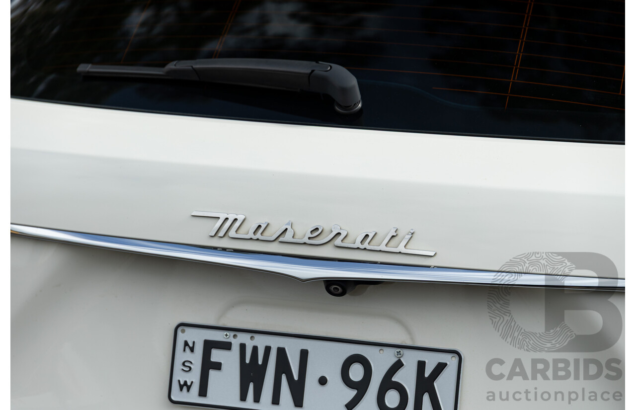 07/2018 Maserati Levante S Granlusso (AWD) M161 MY18 4d Wagon Bianco Neve Twin Turbo V6 3.0L