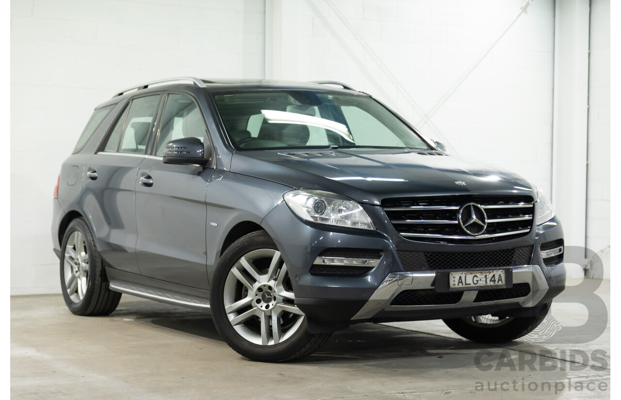 5/2012 Mercedes-Benz ML 250 CDI Bluetec (4x4) 166 4d Wagon Tenorite Grey Metallic Turbo Diesel 2.1L