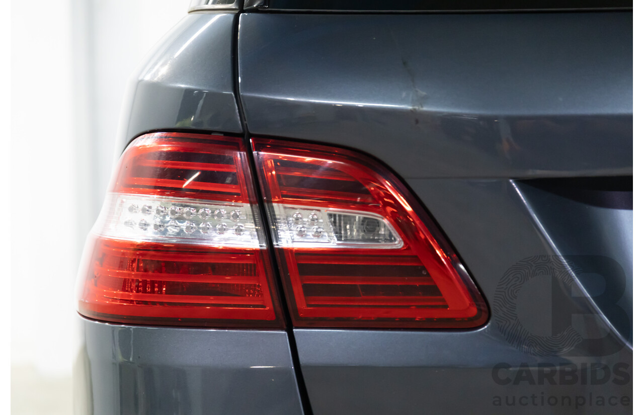 5/2012 Mercedes-Benz ML 250 CDI Bluetec (4x4) 166 4d Wagon Tenorite Grey Metallic Turbo Diesel 2.1L