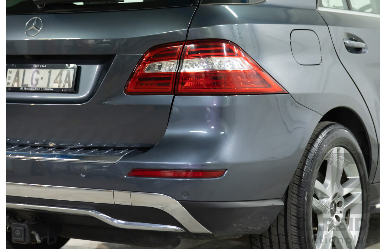 5/2012 Mercedes-Benz ML 250 CDI Bluetec (4x4) 166 4d Wagon Tenorite Grey Metallic Turbo Diesel 2.1L
