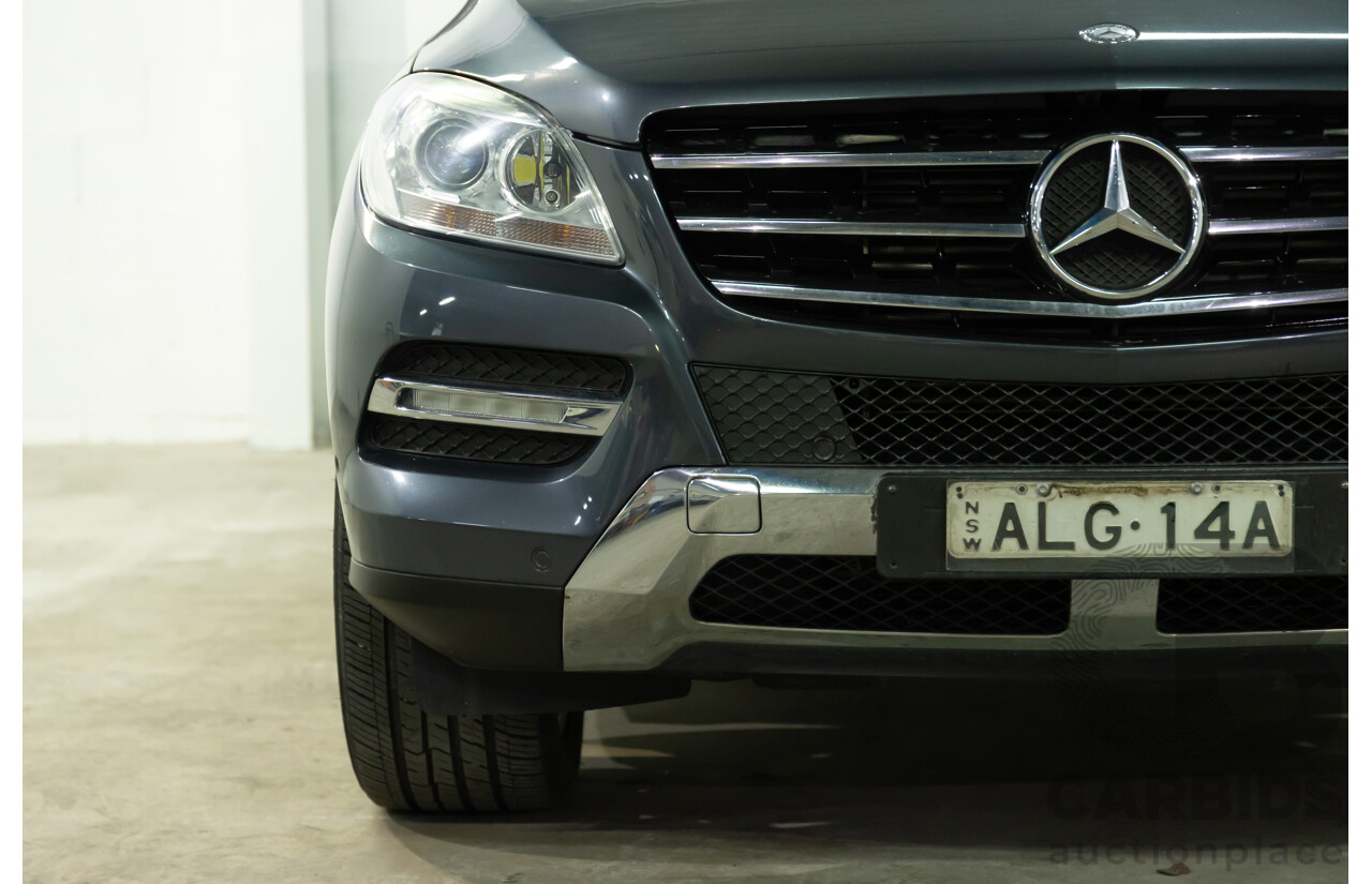 5/2012 Mercedes-Benz ML 250 CDI Bluetec (4x4) 166 4d Wagon Tenorite Grey Metallic Turbo Diesel 2.1L