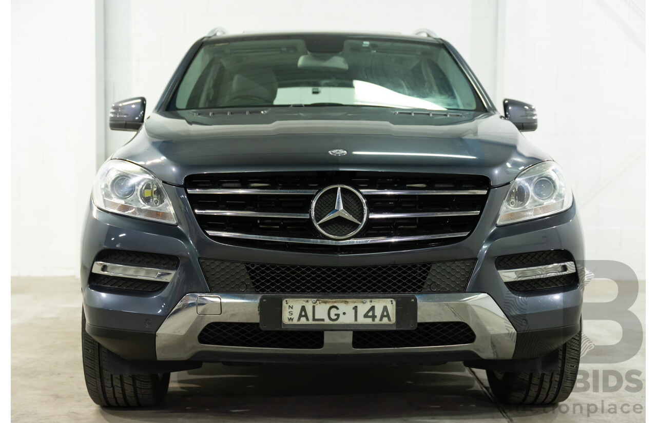 5/2012 Mercedes-Benz ML 250 CDI Bluetec (4x4) 166 4d Wagon Tenorite Grey Metallic Turbo Diesel 2.1L