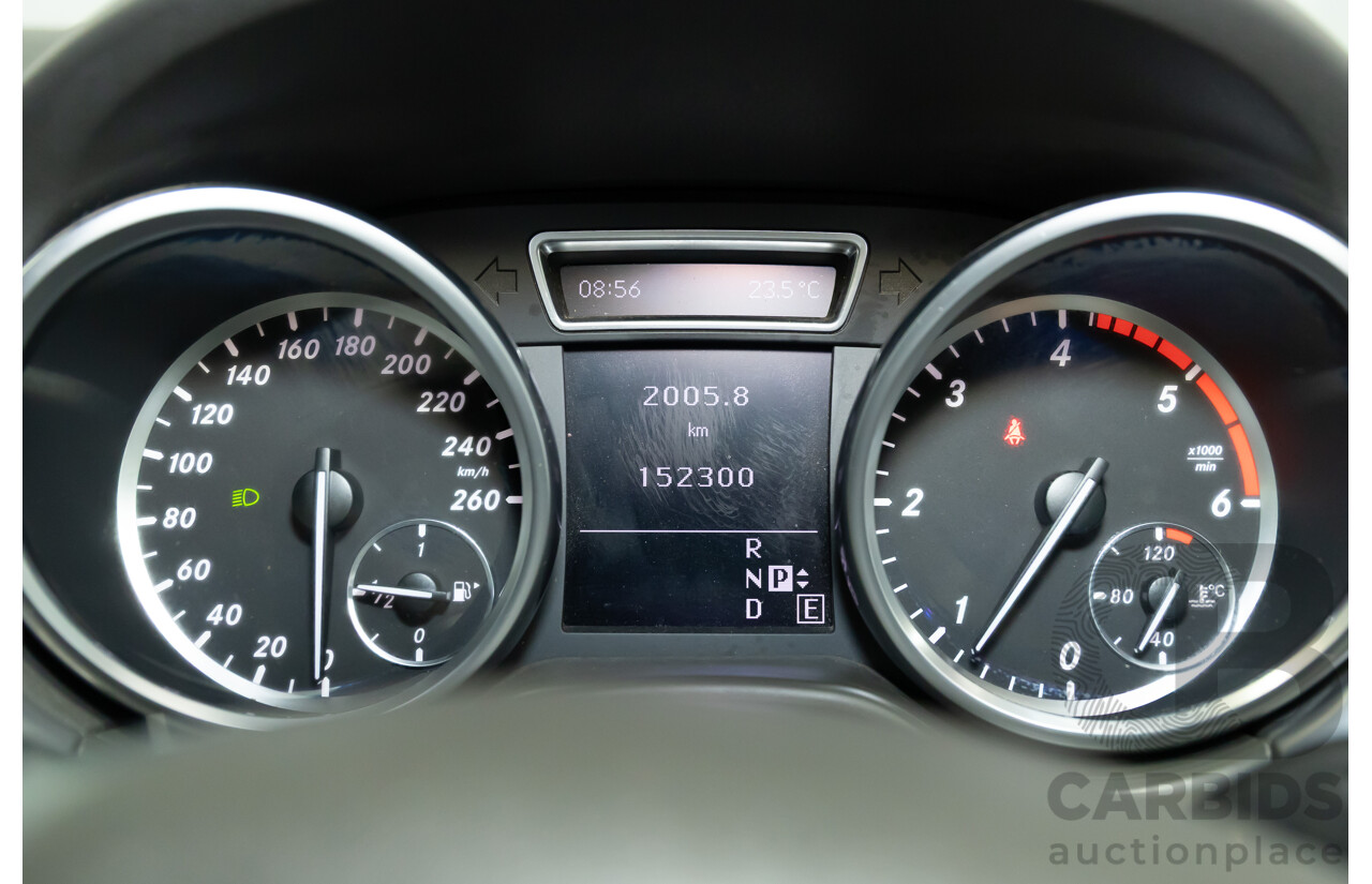 5/2012 Mercedes-Benz ML 250 CDI Bluetec (4x4) 166 4d Wagon Tenorite Grey Metallic Turbo Diesel 2.1L