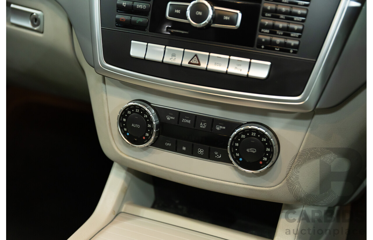 5/2012 Mercedes-Benz ML 250 CDI Bluetec (4x4) 166 4d Wagon Tenorite Grey Metallic Turbo Diesel 2.1L